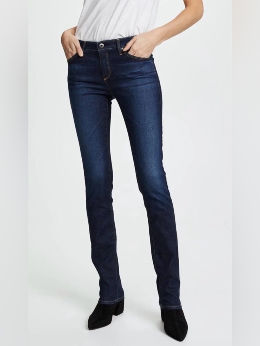 AG Adriano Goldschmied The Harper Straight Leg Dark Wash Jeans Size 29